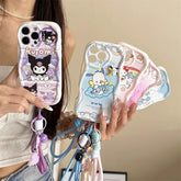 3D Kuromi & Friends Case with Strap for iPhone